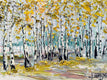 Original art for sale at UGallery.com | Harmony in Golden Woods by Lisa Elley | $525 | oil painting | 12' h x 16' w | thumbnail 1