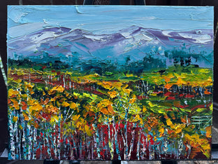 Original art for sale at UGallery.com | Hues of Fall by Lisa Elley | $475 | oil painting | 12' h x 16' w | photo 4