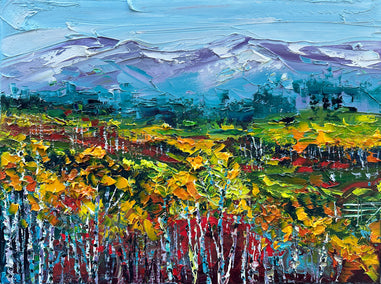 oil painting by Lisa Elley titled Hues of Fall