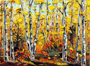 Original art for sale at UGallery.com | Impressions of Fall by Lisa Elley | $575 | oil painting | 12' h x 16' w | photo 1