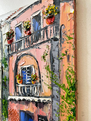In Provence by Lisa Elley |  Side View of Artwork 