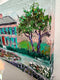 Original art for sale at UGallery.com | Monet's Garden Impression by Lisa Elley | $450 | oil painting | 11' h x 14' w | thumbnail 2