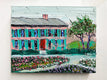 Original art for sale at UGallery.com | Monet's Garden Impression by Lisa Elley | $450 | oil painting | 11' h x 14' w | thumbnail 3
