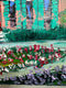 Original art for sale at UGallery.com | Monet's Garden Impression by Lisa Elley | $450 | oil painting | 11' h x 14' w | thumbnail 4