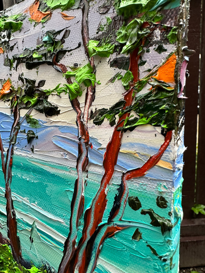 Monterey Magic by Lisa Elley |  Side View of Artwork 