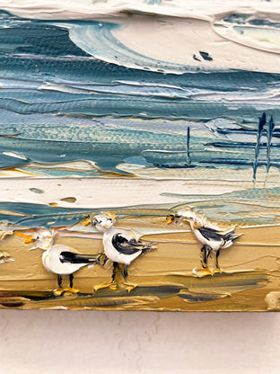 Pebble Beach with Monet by Lisa Elley |   Closeup View of Artwork 