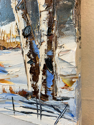 Original art for sale at UGallery.com | Winter Prelude by Lisa Elley | $425 | oil painting | 10' h x 10' w | photo 2
