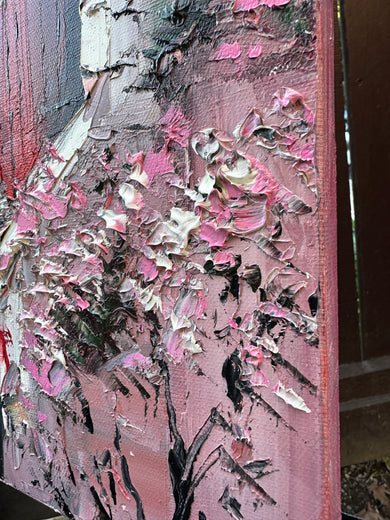 Rustic Romance by Lisa Elley |  Side View of Artwork 