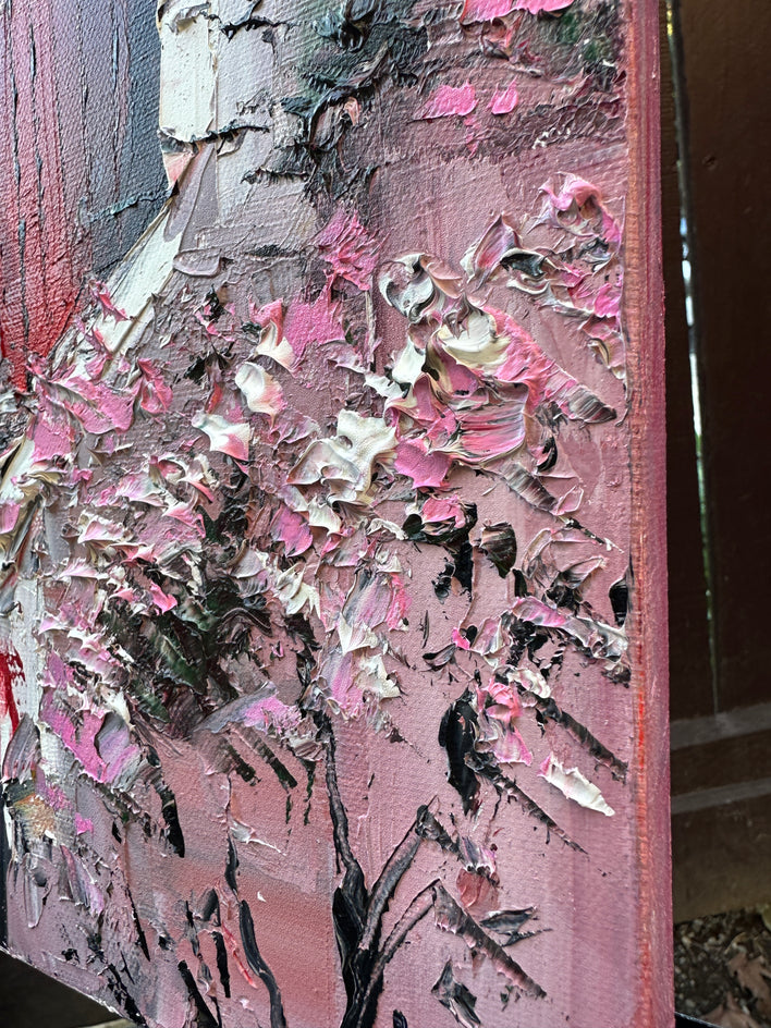 Rustic Romance by Lisa Elley |  Side View of Artwork 