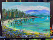 Original art for sale at UGallery.com | Turquoise Tahoe by Lisa Elley | $325 | oil painting | 9' h x 12' w | thumbnail 3