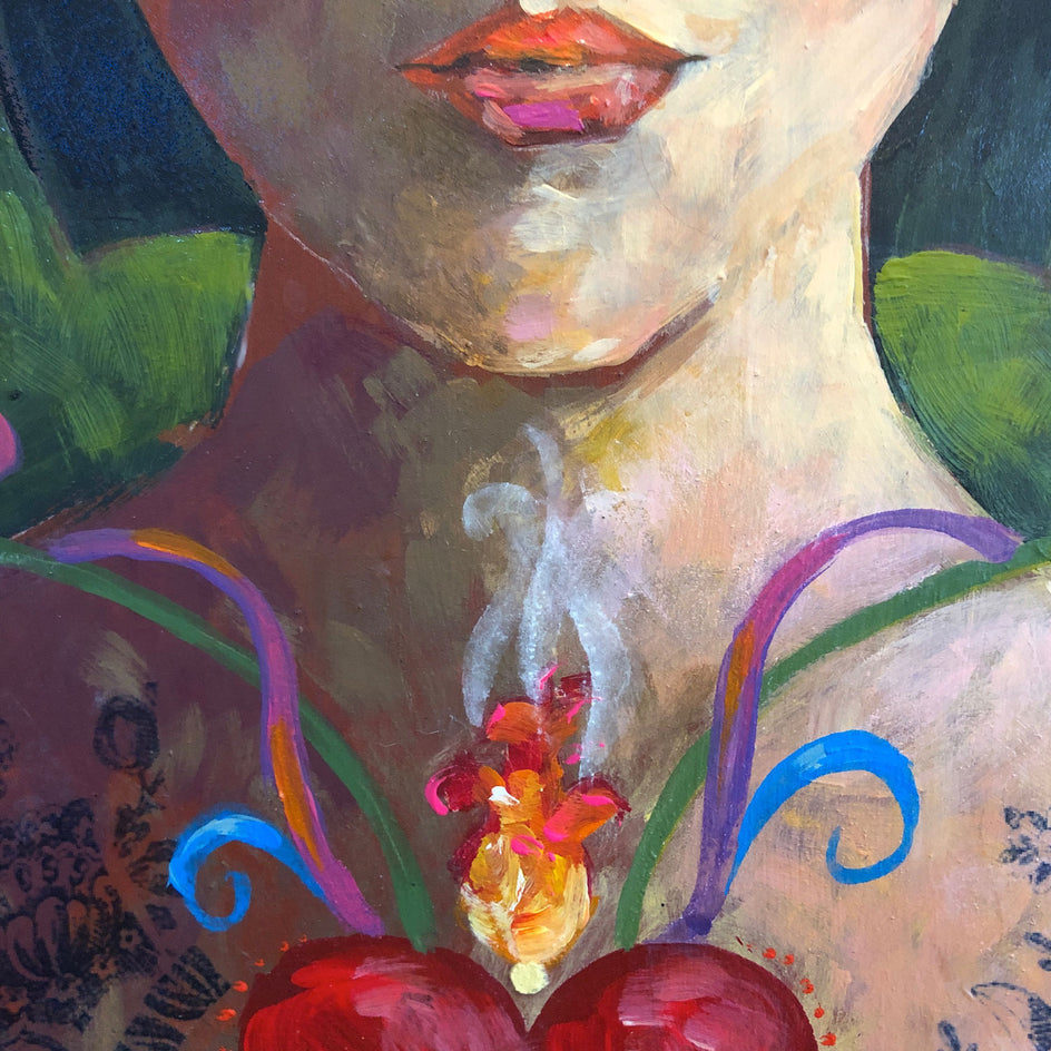 Little Fires by Darlene McElroy |  Closeup View of Artwork 