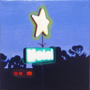 Original art for sale at UGallery.com | Little Star by Hadley Northrop | $275 | oil painting | 6' h x 6' w | photo 1