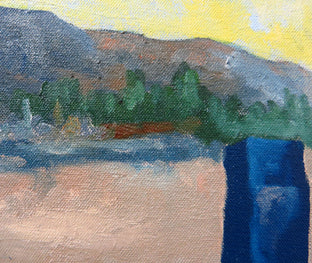 Original art for sale at UGallery.com | Long Shadows by Mitchell Freifeld | $900 | oil painting | 25' h x 35' w | photo 4