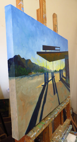 Original art for sale at UGallery.com | Long Shadows by Mitchell Freifeld | $900 | oil painting | 25' h x 35' w | photo 2