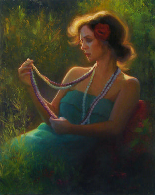 Original art for sale at UGallery.com | Lost in Thought by Sherri Aldawood | $1,700 | oil painting | 20' h x 16' w | photo 1
