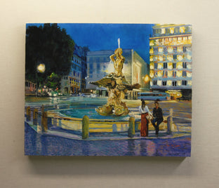 Lovers at Fontana Del Tritone by Onelio Marrero |  Context View of Artwork 