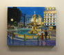 Original art for sale at UGallery.com | Lovers at Fontana Del Tritone by Onelio Marrero | $900 | oil painting | 16' h x 20' w | thumbnail 3