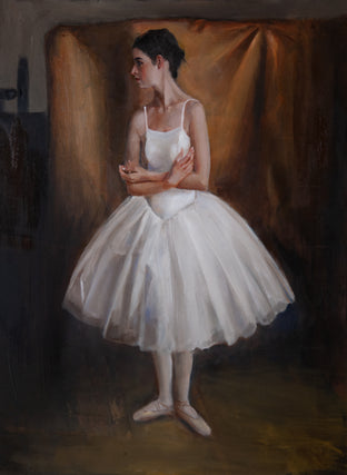 Original art for sale at UGallery.com | Lucinne Standing by John Kelly | $2,600 | oil painting | 32' h x 24' w | photo 1
