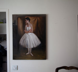 Original art for sale at UGallery.com | Lucinne Standing by John Kelly | $2,600 | oil painting | 32' h x 24' w | photo 3
