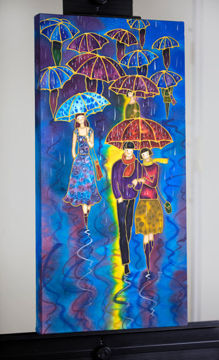 Rainy Street by Yelena Sidorova |  Context View of Artwork 
