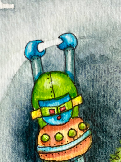 Luna by Diane Flick |   Closeup View of Artwork 