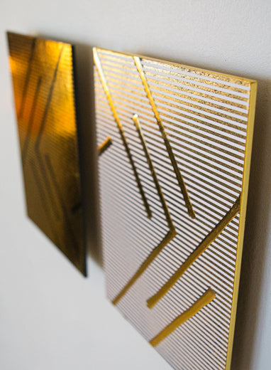 Less Than, Greater Than Five by M. Clark |  Side View of Artwork 