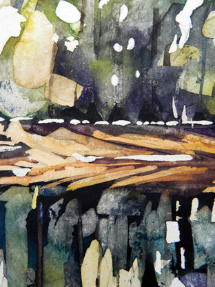 Original art for sale at UGallery.com | MacRae Park Pond by Chris Wagner | $525 | watercolor painting | 14' h x 18' w | photo 4