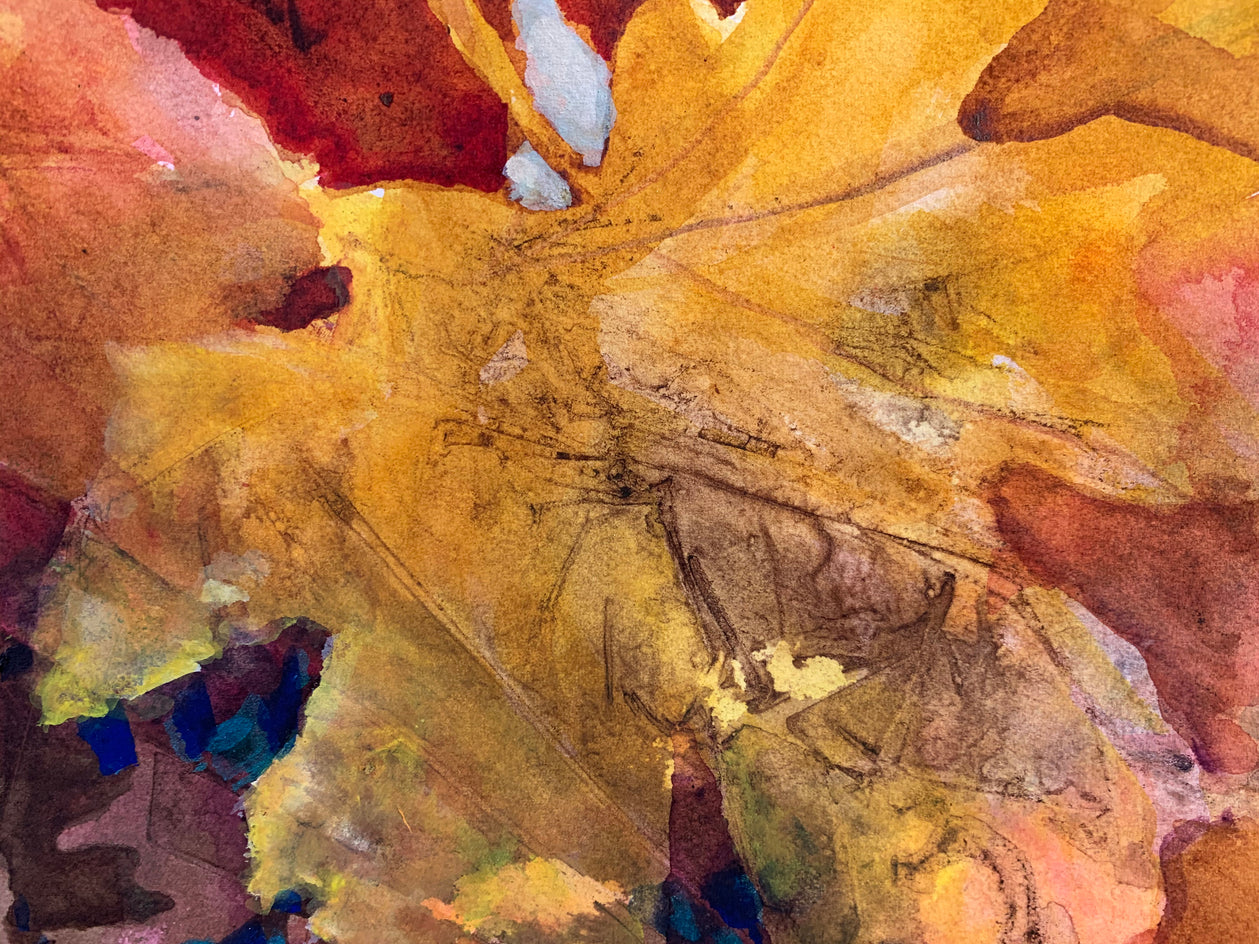 Magic & Leaves by Melissa Gannon |  Closeup View of Artwork 