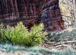 Original art for sale at UGallery.com | Canyon Wall by Kent Sullivan | $1,500 | oil painting | 18' h x 24' w | thumbnail 1