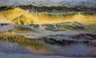 Original art for sale at UGallery.com | Evening Wave by Kent Sullivan | $1,300 | oil painting | 12' h x 20' w | photo 1