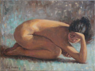 Original art for sale at UGallery.com | Contemplation by Lisa Nielsen | $425 | oil painting | 9' h x 12' w | photo 1