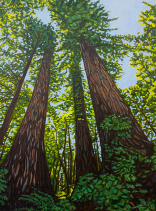 Original art for sale at UGallery.com | Mighty Giants by Crystal DiPietro | $4,400 | oil painting | 48' h x 36' w | photo 1