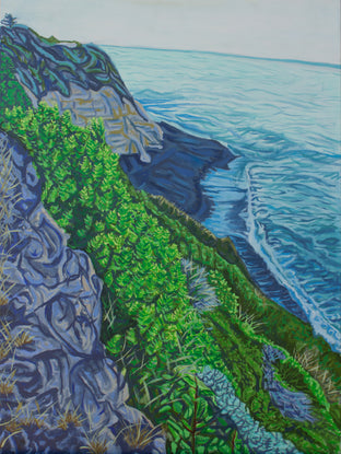 Original art for sale at UGallery.com | The Coast by Crystal DiPietro | $1,300 | oil painting | 24' h x 18' w | photo 1