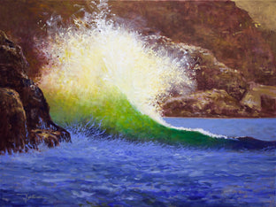 Original art for sale at UGallery.com | Brilliant Wave by Kent Sullivan | $1,275 | oil painting | 16' h x 20' w | photo 1