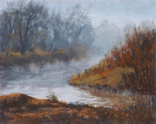 Original art for sale at UGallery.com | The Quiet of the River Fog by Patricia Prendergast | $475 | pastel artwork | 11' h x 14' w | photo 1