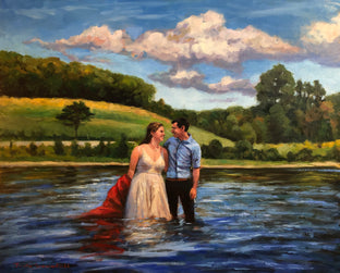 Original art for sale at UGallery.com | Nara Park Wedding - Commission by Jonelle Summerfield | $2,700 | oil painting | 24' h x 30' w | photo 1