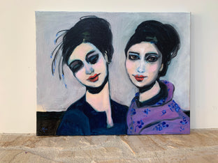 Mauveine Geisha Sisters by Malia Pettit |  Context View of Artwork 