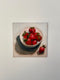 Original art for sale at UGallery.com | Strawberry Love by Malia Pettit | $250 | oil painting | 8' h x 8' w | thumbnail 3