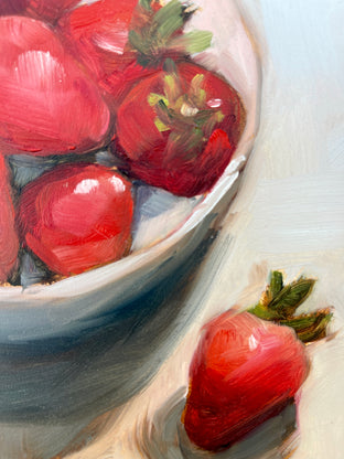 Strawberry Love by Malia Pettit |   Closeup View of Artwork 