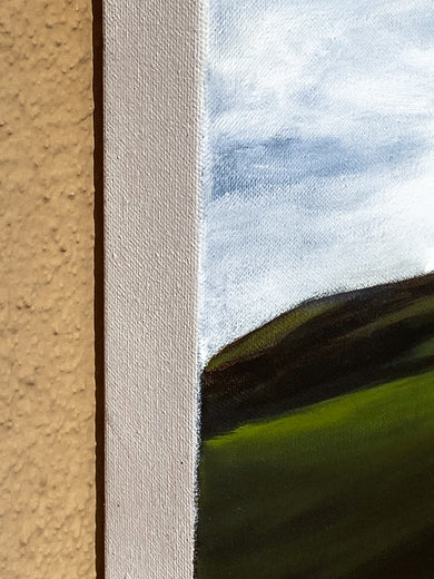 Aerial Dramatics XXIV by Mandy Main |  Side View of Artwork 