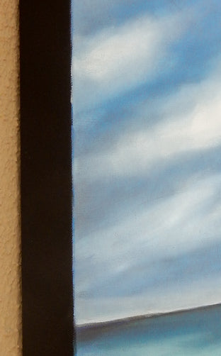 Blue Horizon II by Mandy Main |  Side View of Artwork 