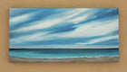 Original art for sale at UGallery.com | Blue Horizon II by Mandy Main | $700 | oil painting | 12' h x 24' w | thumbnail 3