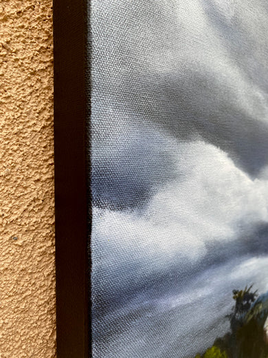 Chasing Lancelot by Mandy Main |  Side View of Artwork 