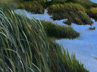 Original art for sale at UGallery.com | Dune Grass VI by Mandy Main | $525 | oil painting | 12' h x 12' w | photo 4