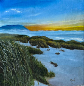 oil painting by Mandy Main titled Dune Grass VI