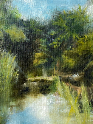 Original art for sale at UGallery.com | Enchanted Sanctuary by Mandy Main | $525 | oil painting | 12' h x 12' w | photo 4