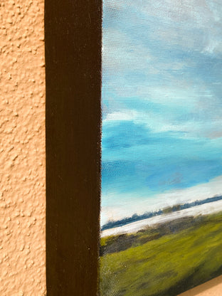 Original art for sale at UGallery.com | Estuary V by Mandy Main | $750 | oil painting | 12' h x 24' w | photo 2