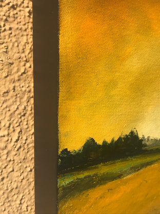 Golden Light III by Mandy Main |  Side View of Artwork 