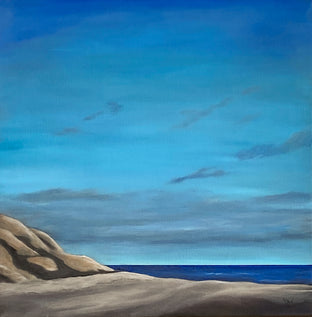 Original art for sale at UGallery.com | Ocean Dreamscape by Mandy Main | $1,100 | oil painting | 24' h x 24' w | photo 1