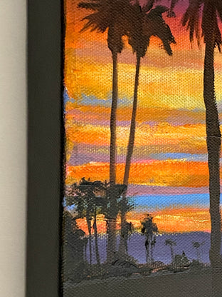 Palm Springs Pool IV by Mandy Main |  Side View of Artwork 